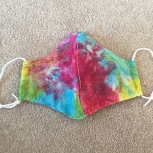 🍒🍒🍒 Cute tie dye face mask; can wear reversed
